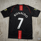 Manchester United 2007-08 Away Ronaldo - Half Embroidery[[[A102]]]((