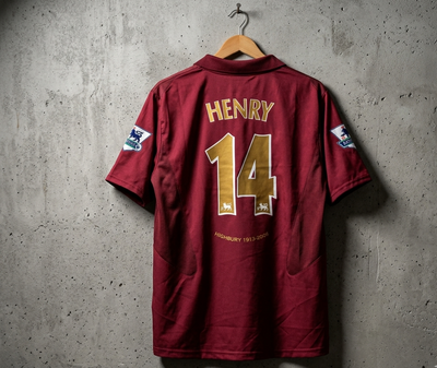 Arsenal FC Retro FIVE SLEEVE HENRY alt view