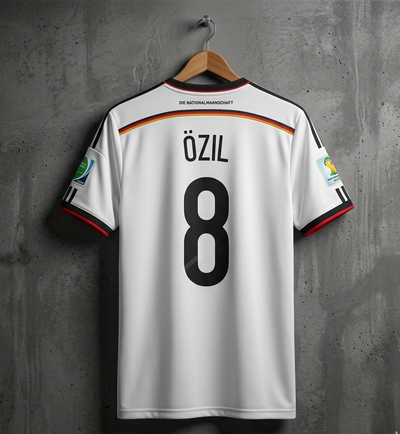 Germany 2014 Home Jersey OZIL [[[A105]]]((