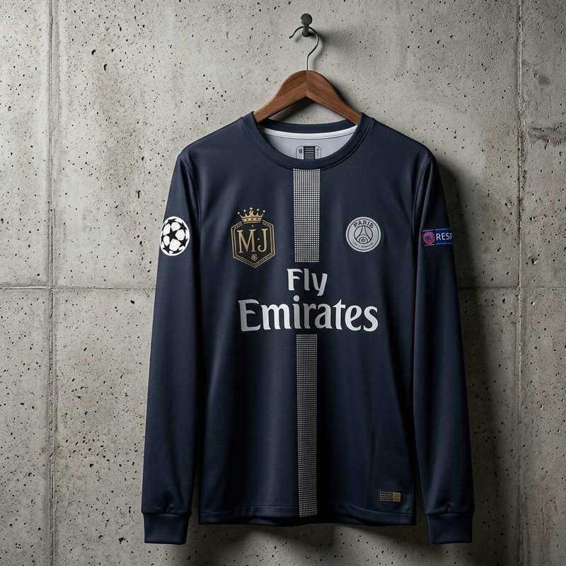 PSG 2018/19 THIRD RETRO NEYMAR FULL SLEEVES EMBROIDERY [[[A111]]]((