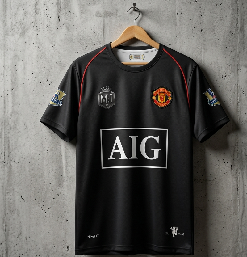 Manchester United 2007-08 Away Ronaldo - Half Embroidery[[[A102]]]((