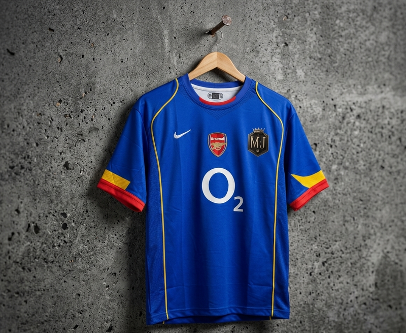 ARSENAL FC 2004-2005 AWAY JERSEY FIVE SLEEVES [[[A069]]]((