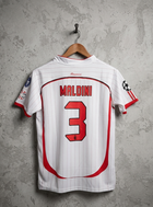 AC MILAN MALDINI 2006-07 AWAY HALF SLEEVE JERSEY EMBROIDERY [[[A038]]]((