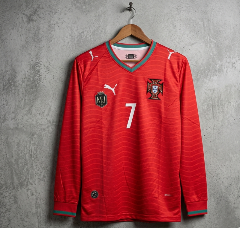 Portugal 2026 worldcup home kit RONALDO  FULL SLEEVE