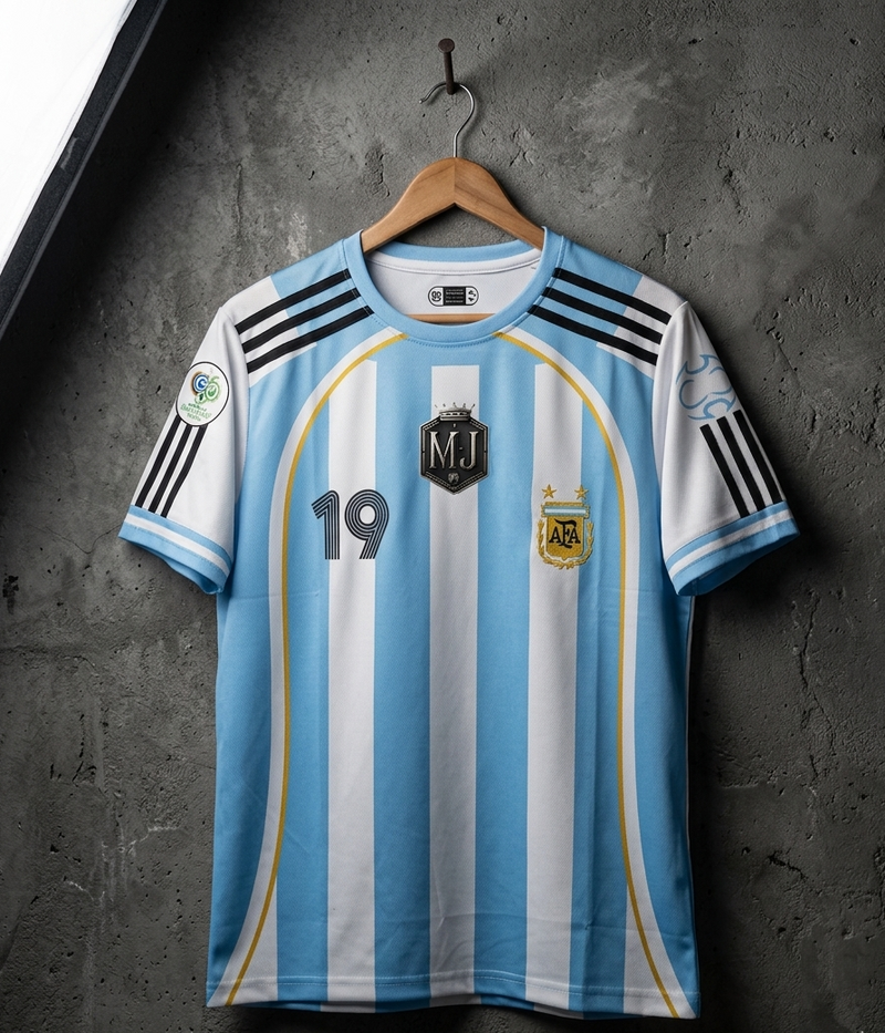 Argentina 2006 World Cup home jersey Half sleeve [[[A041]]]((