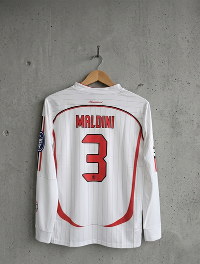 JW OG MILAN AWAY 2006-07 EMBROIDERY MALDINI FULL SLEEVE((
