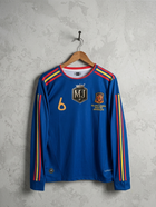 SPAIN 2010 AWAY WORLD CUP FULL SLEEVE EMBROIDERY INIESTA ((