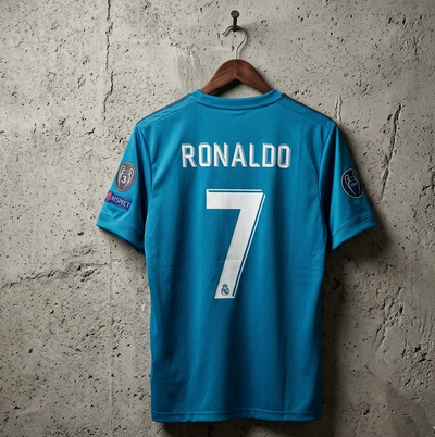 Real Madrid 2017-18 Third Ronaldo - Half and Embroider PREMIUM[[[A075]]]((